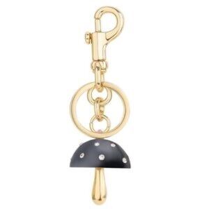 Gold and Black Mushroom Keychain